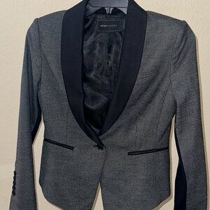 🩶 BCBGMAXAZRIA Gray Tuxedo Blazer | Size M